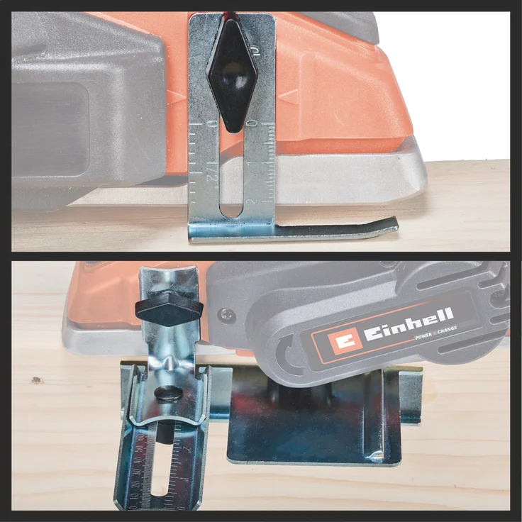 Einhell Akku-Hobel TE-PL 18-82 Li-Solo Power X-Change PXC (18 V, Li-Ionen, 82 mm Hobelbreite, bis 2 mm Spantiefe, große Messerwelle, automatischer Parkschuh, Alu-Fußplatte, ohne Akku und Ladegerät) – Bild 2