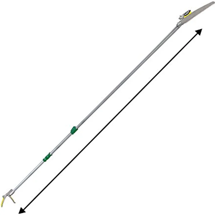 DEMA Alu Teleskop Astschere & Baumschere, 6-stufige Längenverstellung bis 120 cm, ergonomischer Handgriff drehbar, 1,24 kg – Bild 3