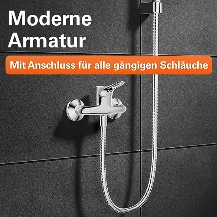 Eisl Badarmatur Joseph mit Chrom-Finish und Geräuscharmer 40-mm-Kartusche – Bild 2