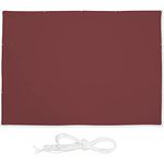 Relaxdays Sonnensegel rechteckig, 4,5x5,5 m, wasserabweisend, UV-Schutz, mit Spannseilen, Schattenspender Garten, rot