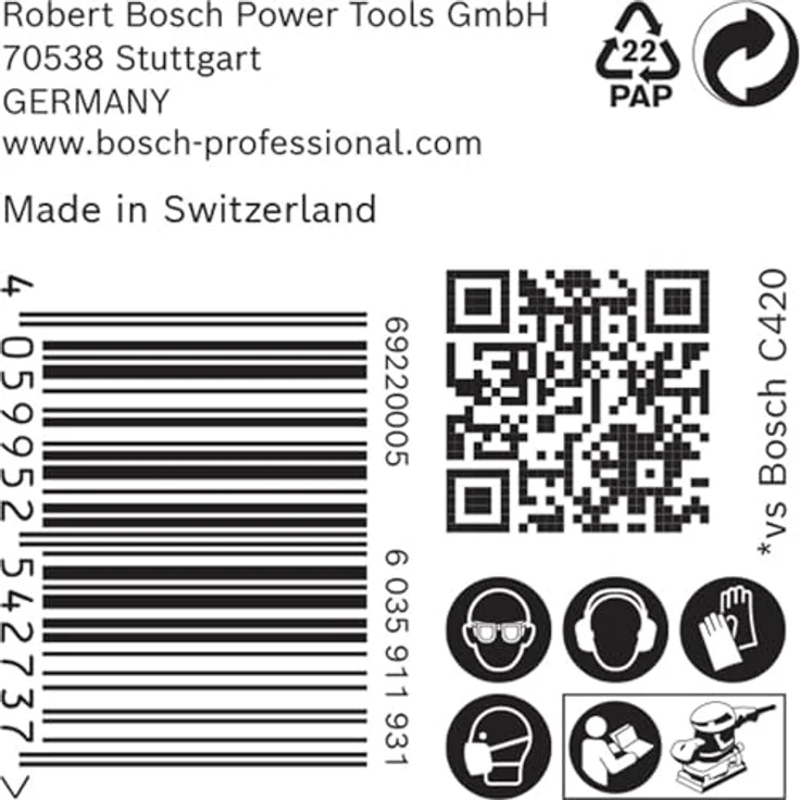 Expert C470 Schleifpapier mit 8 Löchern für Schwingschleifer, 93 x 186 mm, G 40, 50-tlg. - Preisvergleich – Bild 6
