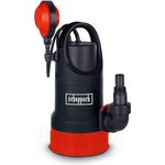 Scheppach Schmutzwasserkombipumpe DWP750 Wasserpumpe mit Saugfunktion | 750W Leistung | Fördermenge 20000 L/h | max. Partikelgröße 30mm | Förderhöhe 8m | Eintauchtiefe 7m | für Klar- & Schmutzwasser