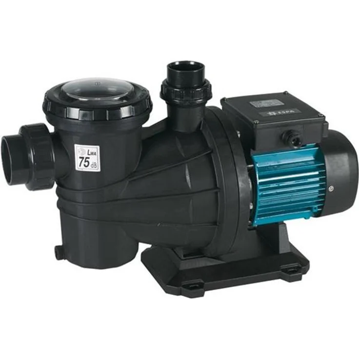 Espa SILVER 18T, Filterpumpe 18 m³/h dreiphasig mit selbstansaugendem Design, Antivibrationsdämpfer und transparentem Deckel