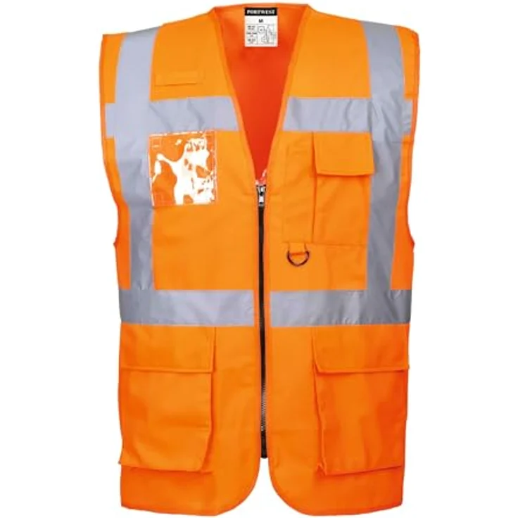 Portwest Sicherheitsweste Berlin S476, Size 4X-Large, Orange, 1 – Bild 2
