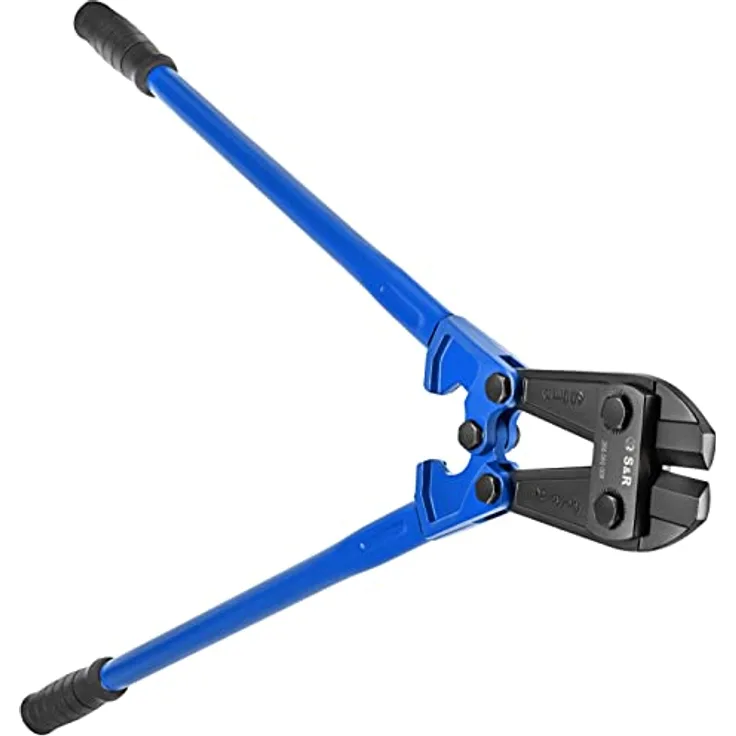 S&R Bolzenschneider 600mm, gehärtete Schneiden für Bolzen und Drähte bis Ø 9mm, verstellbare Klingenausrichtung, Chrom Molybdän Stahl, professionell