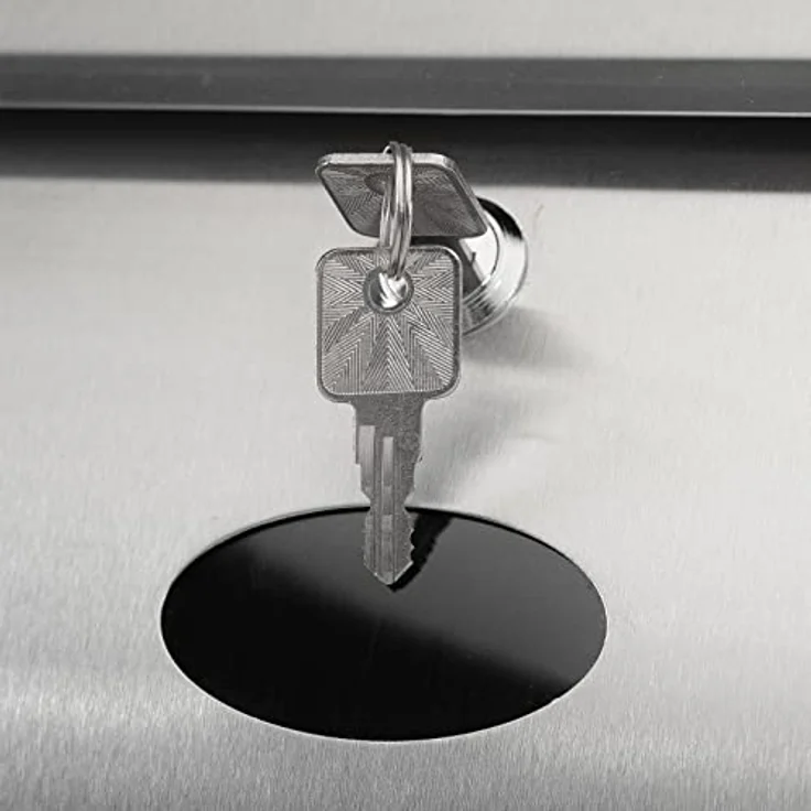 Grafner Edelstahl Briefkasten mit Zeitungsrolle und 3 Sichtfenstern Postkasten – Bild 5