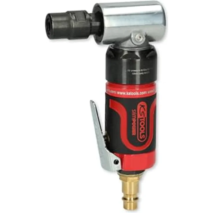 KSTOOLS SlimPOWER Mini-Druckluft-Winkelstabschleifer, 19.000 U/min, ergonomisches Design für Einhandbedienung, stufenloser Geschwindigkeitsregulierung, vibrationsgedämpft – Bild 1