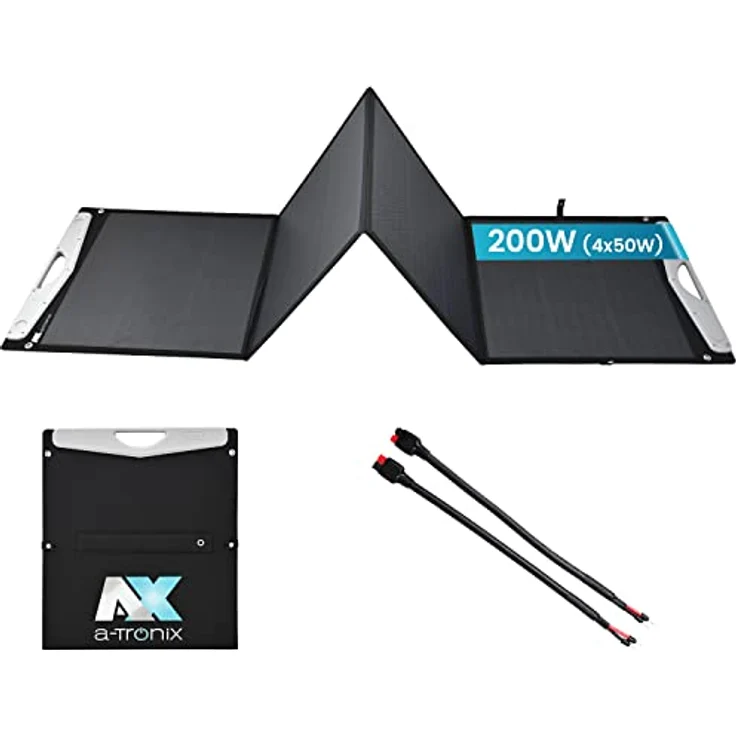 a-TroniX PPS Solar Bag Vario 200W faltbares Solarpanel mit USB Anschluss – Bild 1