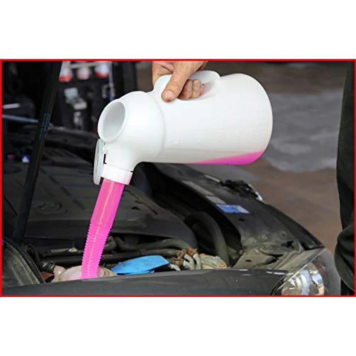 KSTOOLS Messbecher mit flexiblem Auslauf, 3 Liter, bruchfest und öl- sowie chemikalienbeständig, weiß – Bild 5