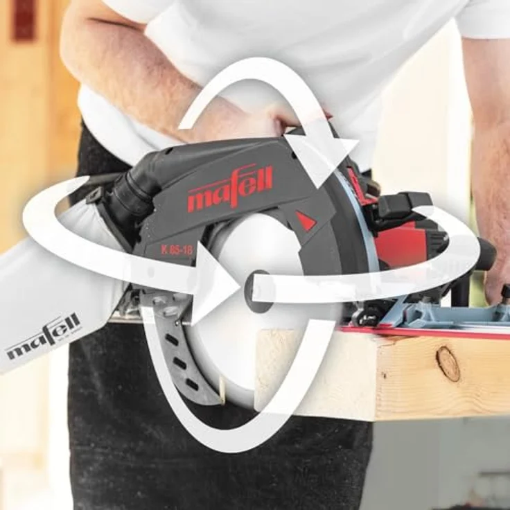 MAFELL Akku Handkreissäge K 85-18 PURE (88 mm Schnitttiefe, Flippkeil, 237 mm Sägeblatt, CAS Compatibel) – Bild 5