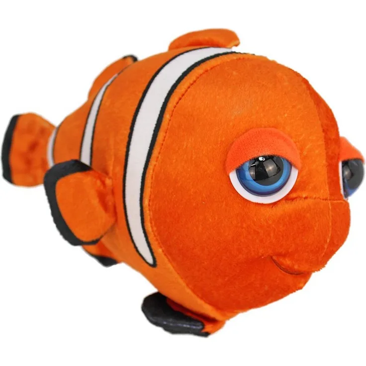 Bemiro Tierkuscheltier Big Headz Kuscheltiere "Clownfish" - ca. 26 cm, Plüsch, lebensechte Details, Meeresbewohner-Liebhaber, blau