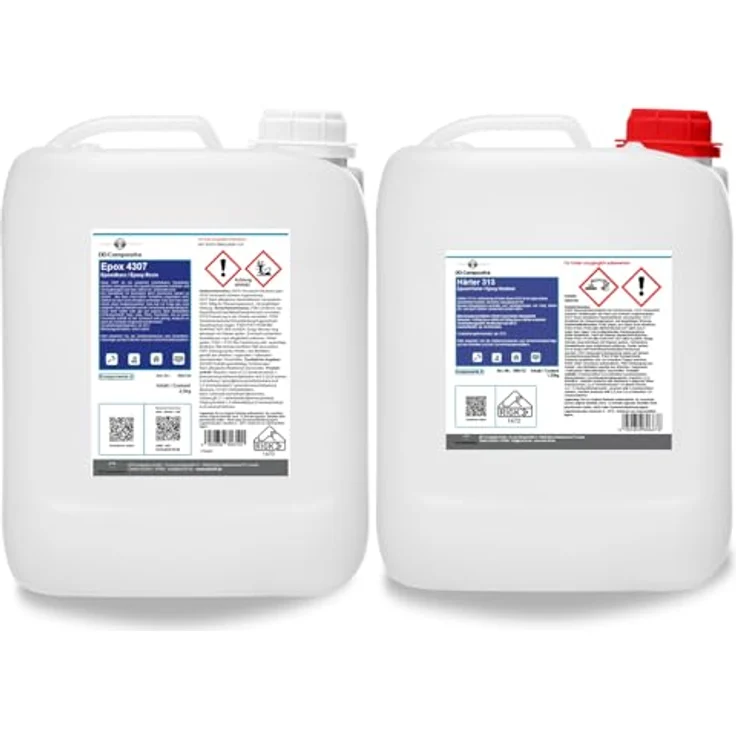 DD Composite Epox 4307, 2,5kg Epoxidharz mit 1,25kg Härter 313, lösemittelfrei, universell einsetzbar für Beschichtungen und Verklebungen – Bild 1