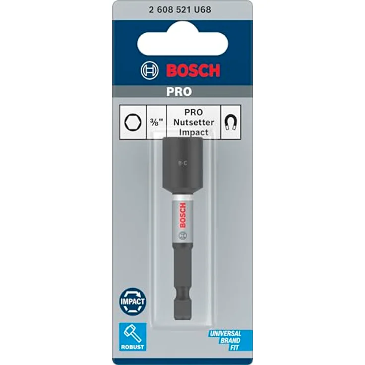 Bosch 1x PRO Nutsetter Impact Schraubendreher, wärmebehandelter Stahl, 144 x 66 mm – Bild 2