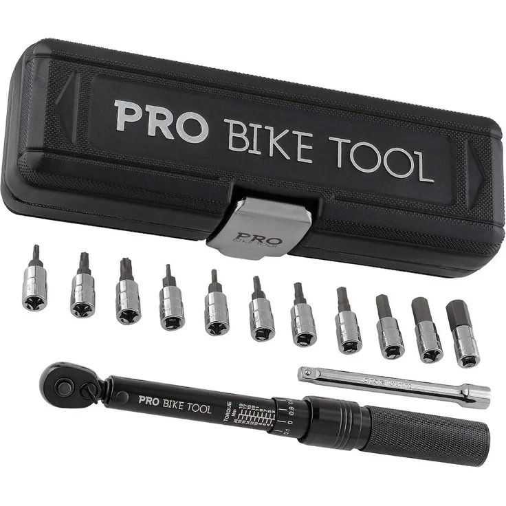 Pro Bike Tool Drehmomentschlüssel Carbon, 1/4 Zoll Antrieb, Umschaltknarre, Schwarz – Bild 1