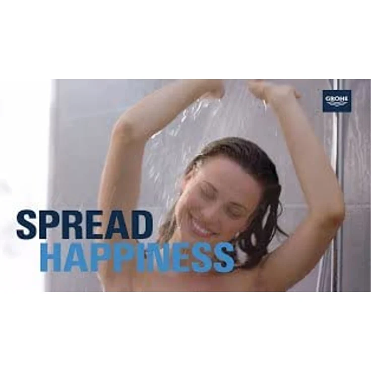 Grohe Rainshower SmartActive 130 Cube Duschbrause Wandhalterset, 3 Strahlarten, 9.50 l/min, chrom – Bild 4