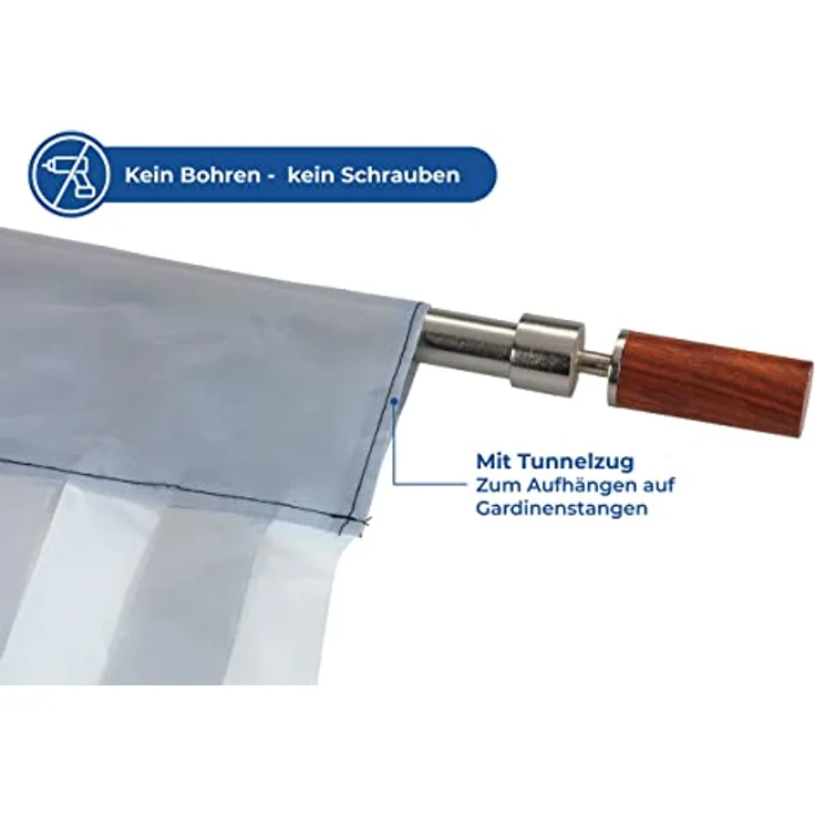 Türvorhang grau-weiß zuschneidbar – Bild 6