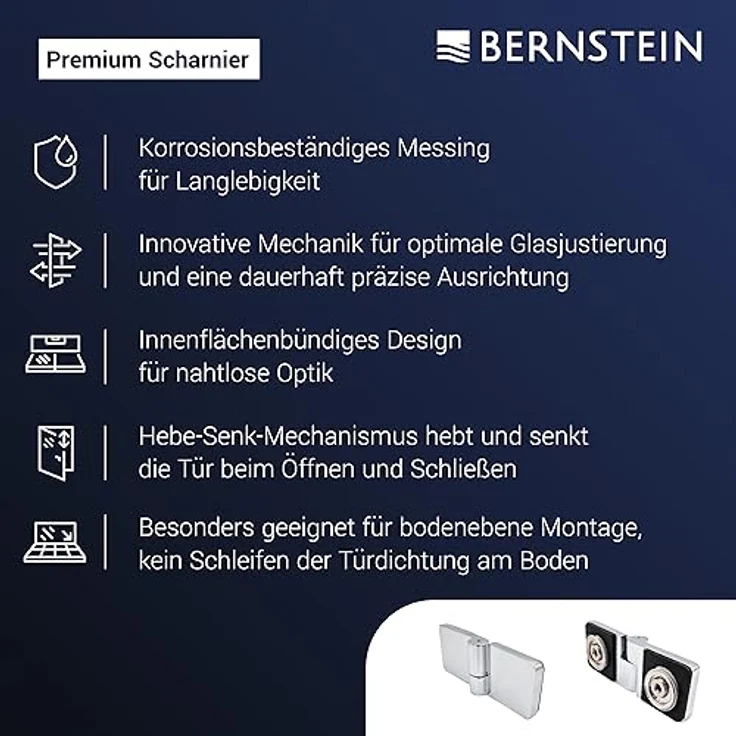 NEXTREND Duschkabine EX406A, Viertelkreis mit Drehtür aus 6 mm Nano ESG-Sicherheitsglas, wählbare Größe 80x80cm oder 90x90cm – Bild 2