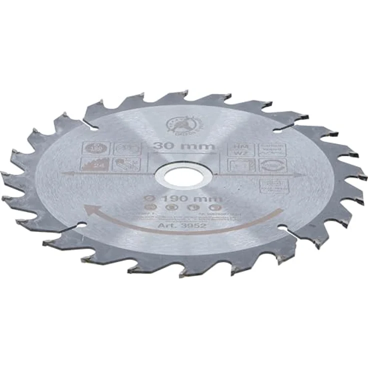 Kraftmann 3952 | Hartmetall-Kreissägeblatt | Ø 190 x 30 x 2,5 mm | 24 Zähne – Bild 3