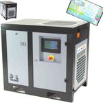 Apex Schraubenkompressor 7,5kW Druckluft Kompressor 950L 10bar Schraubenverdichter 05135 mit Touchpanel und thermostatisch gesteuertem Ventilator