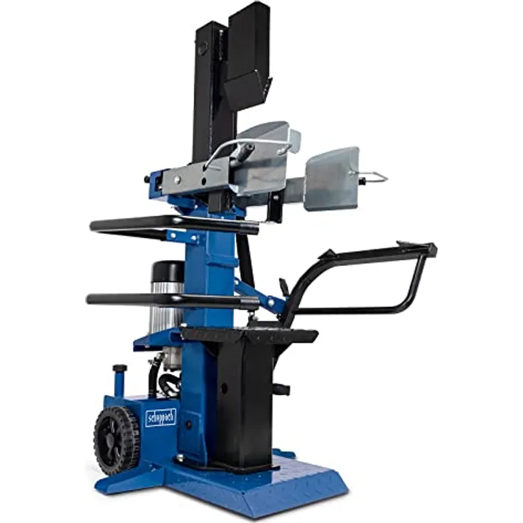 Scheppach Compact 10t Meterholz Holzspalter stehend 400V | 10 Tonnen Spaltkraft | 3500W Leistung | Holzlänge 1070mm / max. Ø 380mm | schwenkbarer Tisch | Hartholz & Weichholz - mit Fahrvorrichtung