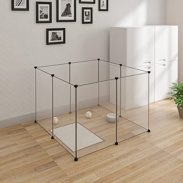 EUGAD Freigehege für Kaninchen, Meerschweinchen Gehege, BHT 102x70x102cm – Bild 2