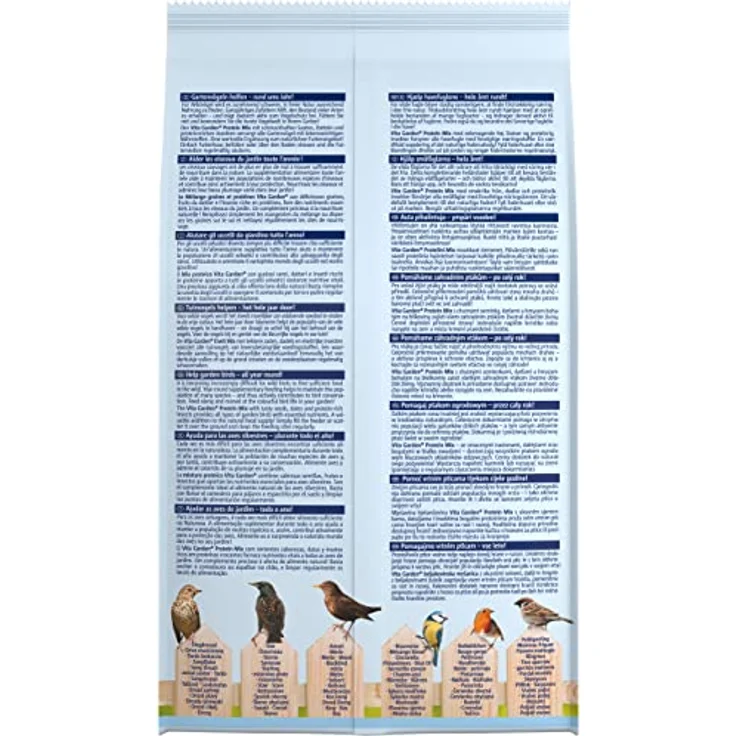 Vitakraft Vita Garden, Protein Mix, Vogelfutter für Wildvögel, mit vielen tierische Proteinen, umweltschonend, Ambrosia controlled (1x 1kg) – Bild 3