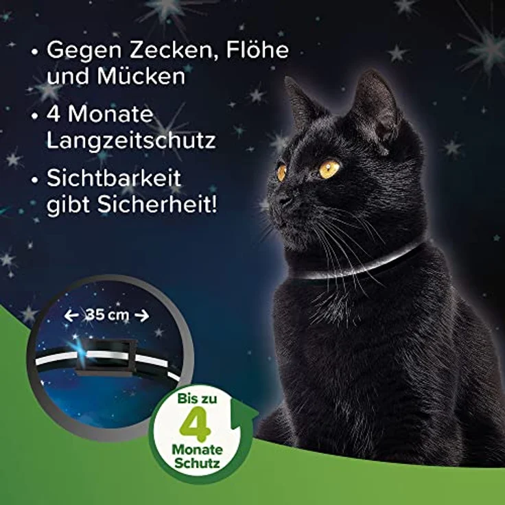 Beaphar Zecken- & Flohschutz Halsband für Katzen | Zeckenschutz für Katzen | Reflektierendes Halsband gegen Zecken & Flöhe | Mit Sicherheitsverschluss | 1 Stk – Bild 4