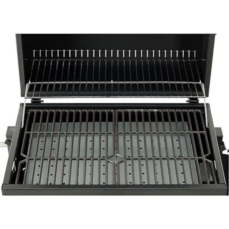 TRIZERATOP Deluxe Holzkohlegrill 54x37 cm, mobiler Grill mit Gusseisenrost und integrierter Temperaturregelung – Bild 9