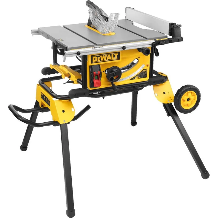 DeWalt DWE7492Set Tischkreissäge 2000 Watt mit mobiler Basis DWE74911, präzise Zahnstangenführung, stabiler Überrollkäfig, Gusstischplatte – Bild 1
