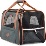 HUND IST KÖNIG® Hundetasche Katzentasche bis 6,5kg - robust & formstabil | Hochwertige Hundetragetasche | Transporttasche Katze - faltbar & leicht zu verstauen | Hundebox Auto Transportbox Katze