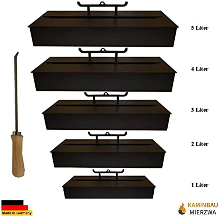 Kaminbau Mierzwa 3 Liter Bio Ethanol Brenner Schwarz für Gel und Ethanol Kamine – Bild 4