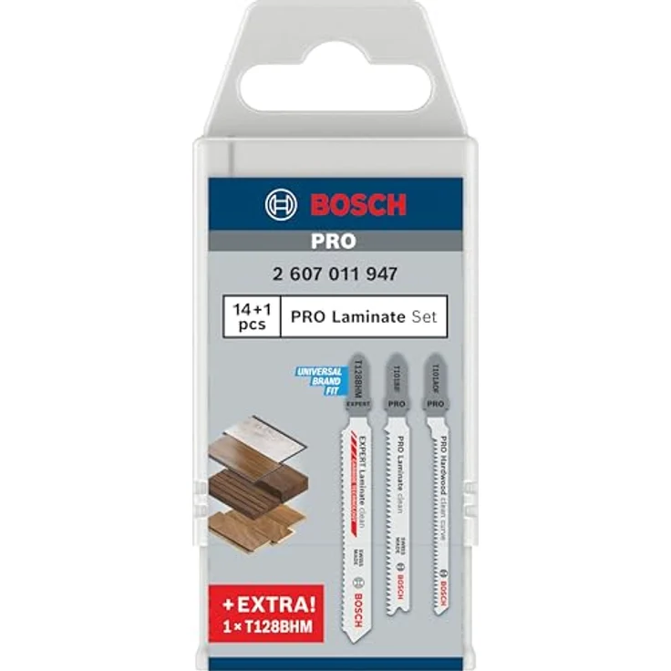 Bosch Professional Sägeblattsatz RBP-15ER SET (2607011947), 15 Stück für präzises Schneiden von Laminat und Holz – Bild 2