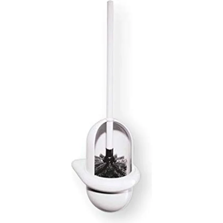 HEWI WC-Reinigungsbürste Hewi WC-Bürstengarnitur Serie 477 Bürstenkopf schwarz Behälter Griff, weiß – Bild 2