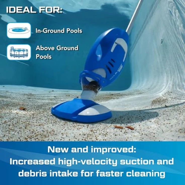 CF Pool Blaster Max Gen 2 2026, Akku-Poolsauger kabellos mit 60 Minuten Laufzeit und extra breiter Saugbreite von 26,7 cm – Bild 3