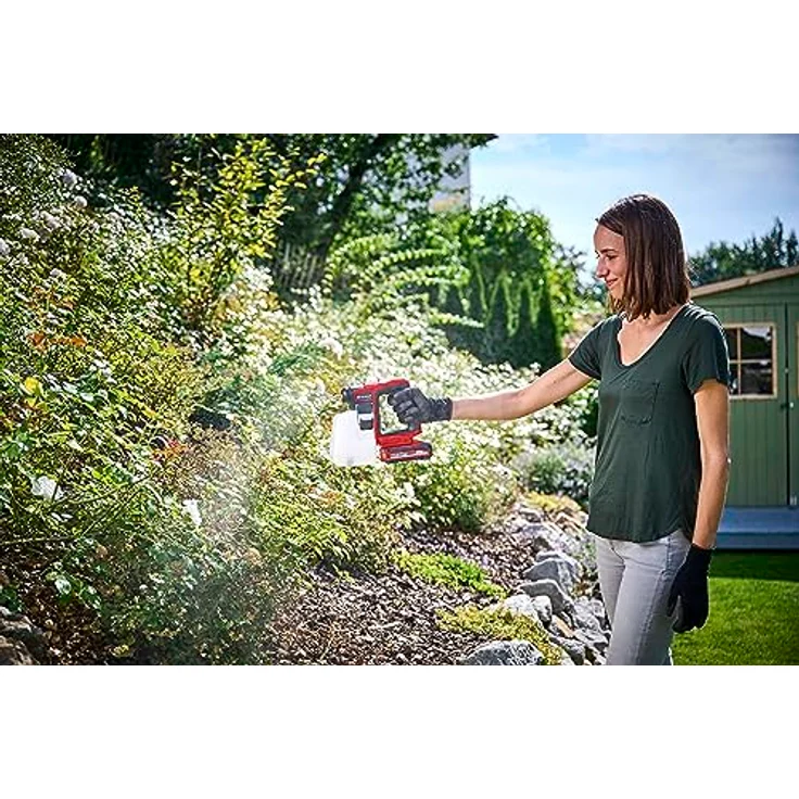 Einhell Akku-Drucksprühgerät GE-WS 18/10 Li-Solo Power X-Change (18 V, automatische Pumpe, 1 Liter Tank mit Skala, einstellbare Messingdüse, ohne Akku) – Bild 3