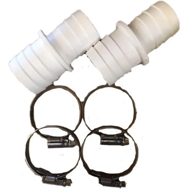 BWT Pool Products GmbH myPOOL Schlauchverbinder Ø 32/38mm, 2er Set mit Schlauchklemmen für sichere Verbindung von Schwimmbadschläuchen
