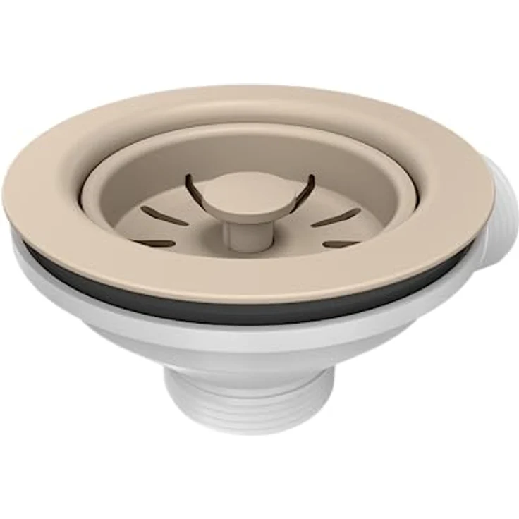 QUADRON Christian 116, 1-Becken Küchenspüle aus Granit (GraniteQ), beige, 60 x 45 x 18,5 cm mit Siphon – Bild 5