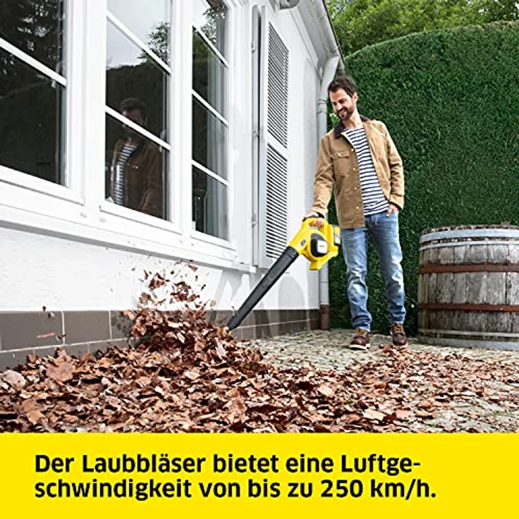 Kärcher Akku-Laubbläser LBL 4 Battery (Luftgeschwindigkeit: 250 km-h, Blasrohr, Flachdüse inkl. Kratzkante, ohne Akku, ohne Ladegerät) – Bild 5