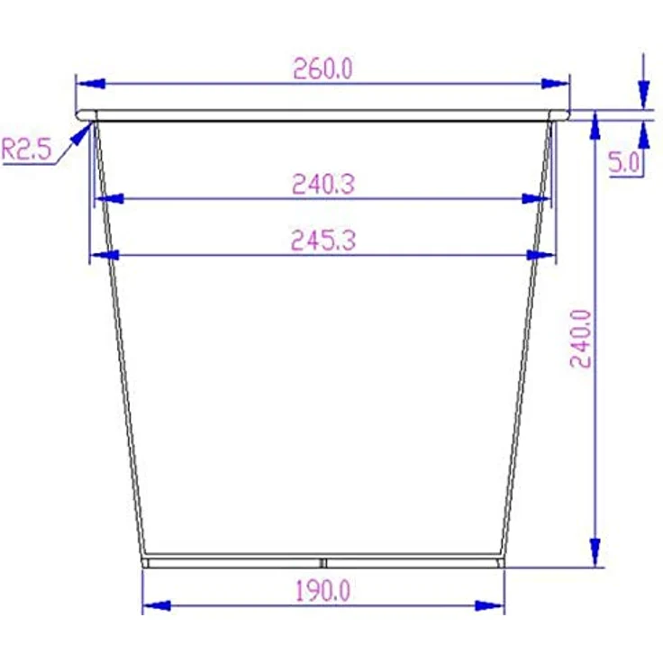 Elegant Einrichten Übertopf, runder Pflanzkübel aus coffee braunem Polyrattan mit Bewässerungssystem, 35x32 cm – Bild 9