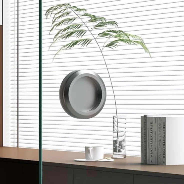 doporro Glasschiebetür Komplettset 90 x 205 cm Klarglas mit Muschelgriff | 15mm Wandabstand | ESG-Sicherheitsglas | Amalfi-plus 19 – Bild 5