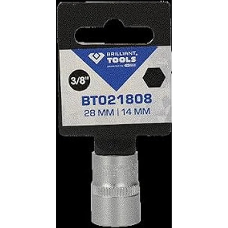 Brilliant Tools Sechskant-Stecknuss 14 mm, 3/8" Innenvierkant-Antrieb, Chrom-Vanadium-Stahl, matt verchromt - BT021808 – Bild 7