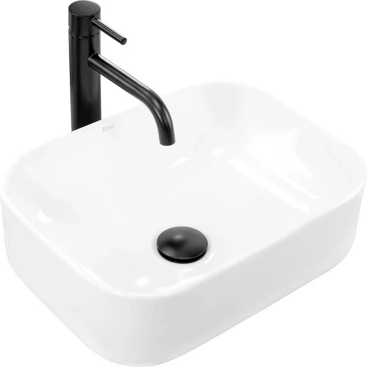 wohnwerk.idee Aufsatzwaschbecken Keramik Weiß Klein Gäste WC Gäste Bad Demi Mini - Preisvergleich – Bild 1