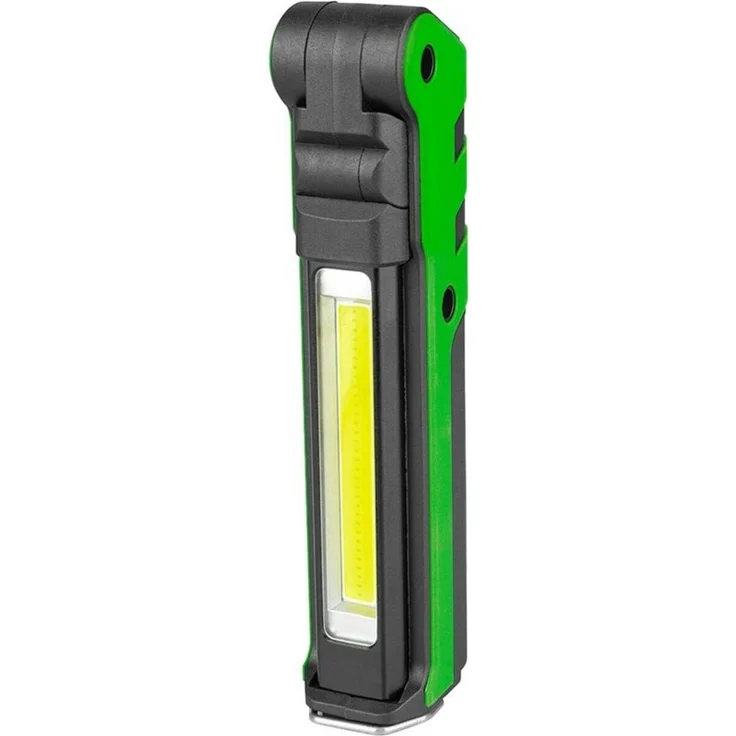 Magni LED-Taschenlampe 360 Lumen, stufenlos dimmbar, 270° schwenkbar, IP40, integrierter Magnetfuß, auswechselbarer Li-Ion-Akku