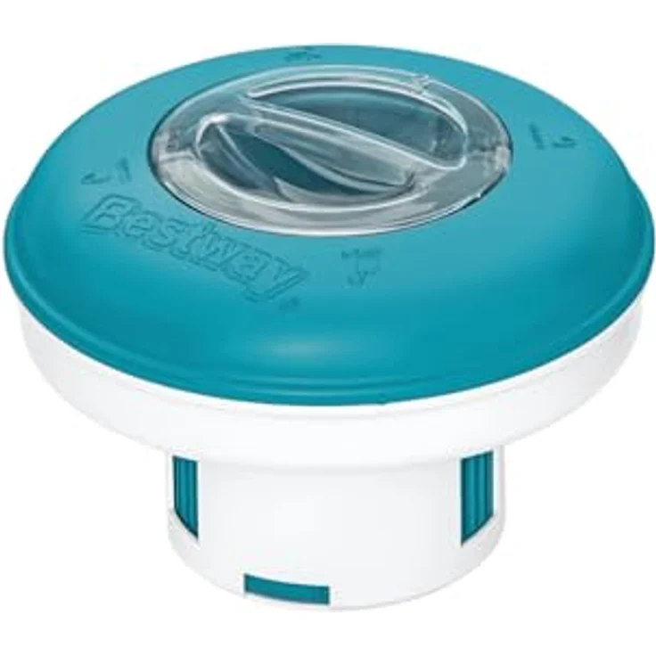 Bestway Flowclear Dosierschwimmer, 16 cm Ø in Blau-Weiß, zur gleichmäßigen Chemikalienverteilung für kristallklares Poolwasser – Bild 3