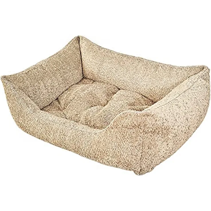 Dandy Dog Hundebett Balance Soft Taupe - abziebar und waschbar - Made in Germany Größe L