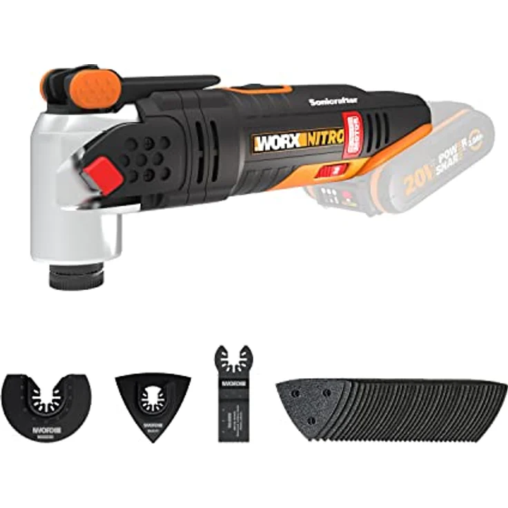 Worx WX693.9 Akku Multifunktionswerkzeug 20V Multitool ohne Akku und Ladegerät – Bild 2