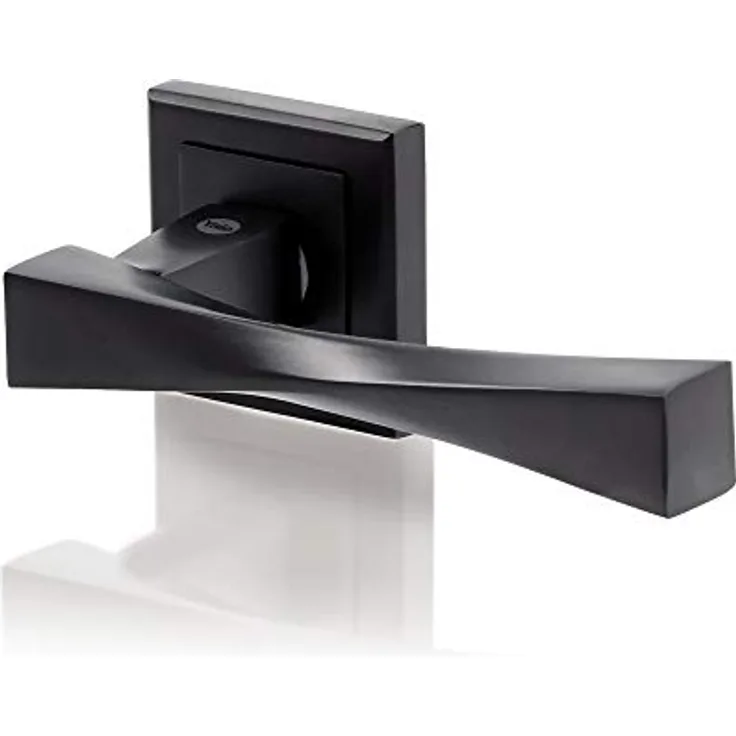 Yale Verona Türgriff für Holztüren im Innenbereich, stilvoll, modern, einfach zu montieren, mit allen Befestigungen, Euro-Profil-Zylinder-Schlüssellochabdeckung im Lieferumfang enthalten