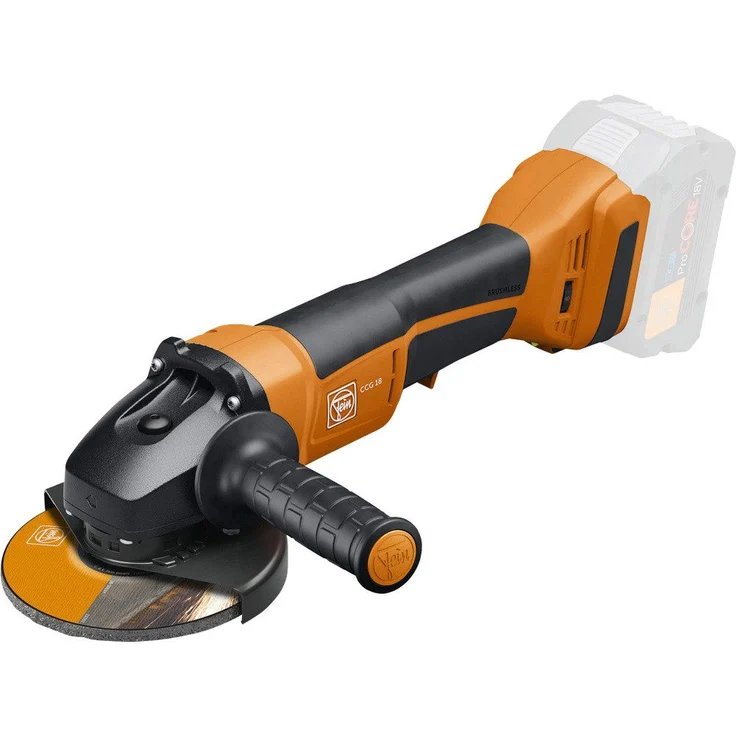 Fein Winkelschleifer Fein CCG18-115-12PD AS 71221761000 Akku-Winkelschleifer 115 mm ohne A, 18V, bürstenlos, inkl. Zubehör, blau – Bild 1