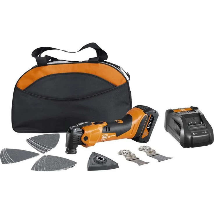 Fein Akku-Multifunktionswerkzeug MULTIMASTER 500 PLUS, 18 V 4 Ah, inkl. Akku und Ladegerät, Nylon-Tasche mit Zubehör – Bild 1