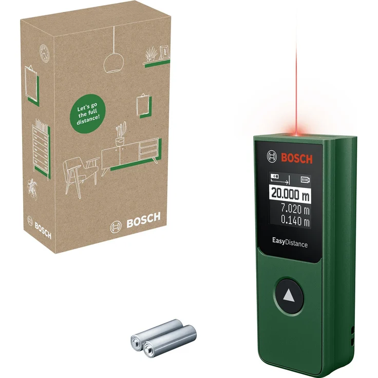 BOSCH Entfernungsmesser EasyDistance 20, Digitaler Laser - im eCommerce-Karton, Messbereich 0,14 - 20 m – Bild 1